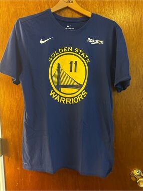 Nike Navy Crewneck Tee with Yellow Accent
